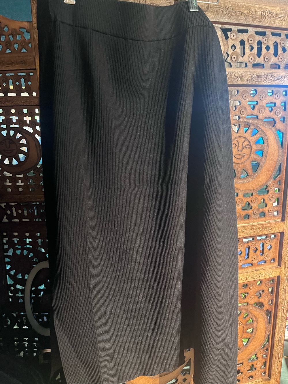 The drop ribbed maxi skirt 2x